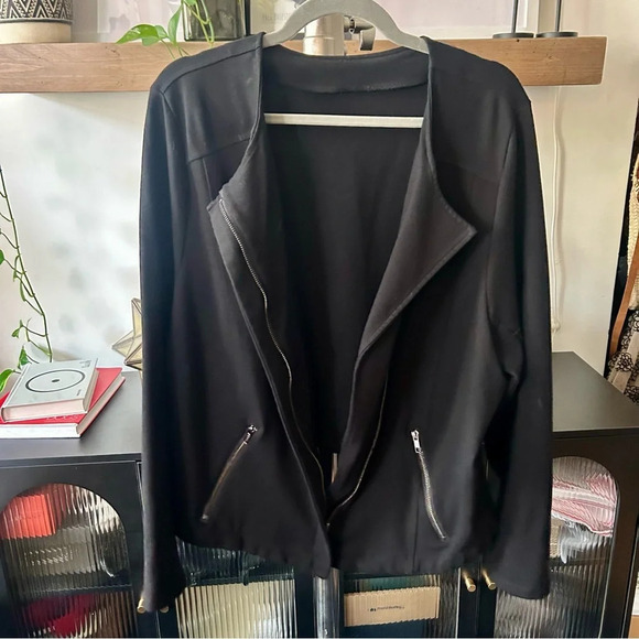 Torrid Black Premium Ponte Moto Jacket - Picture 7 of 11